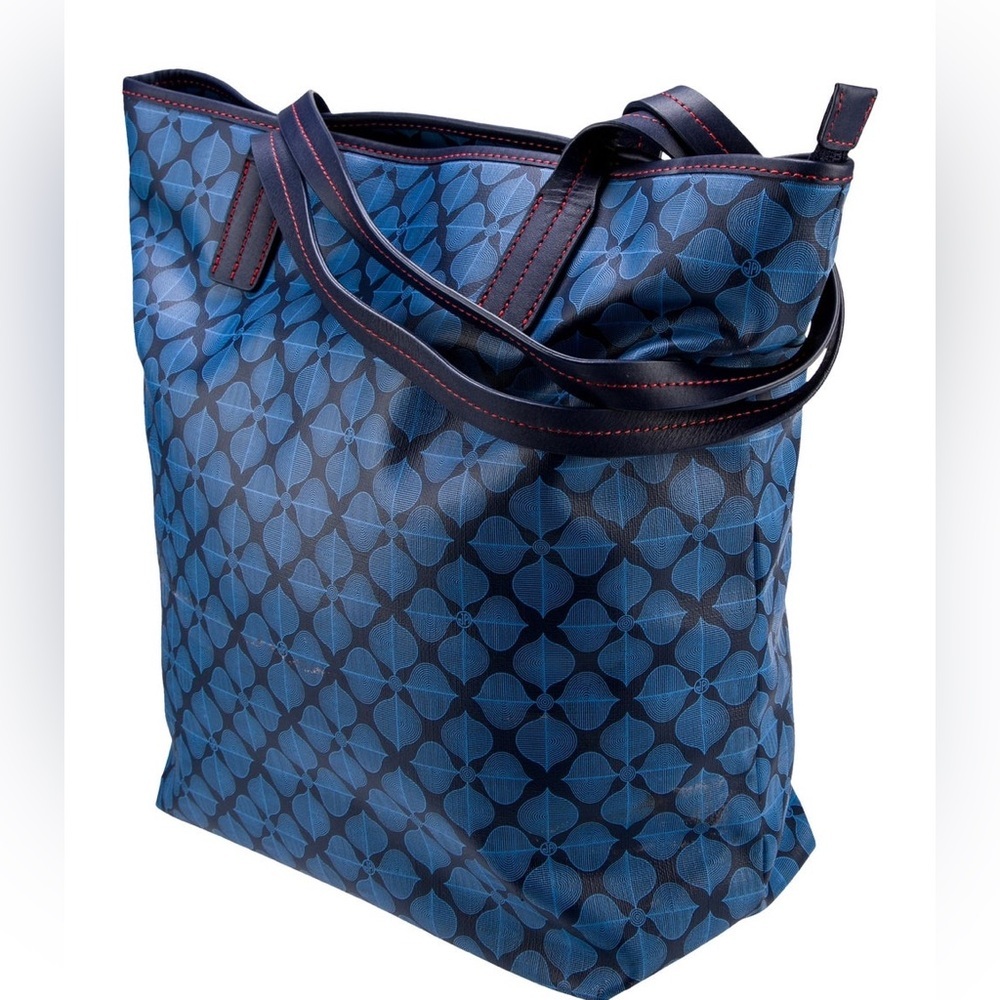 Stylish Blue Patterned Tote Bag - Picture 5 of 10